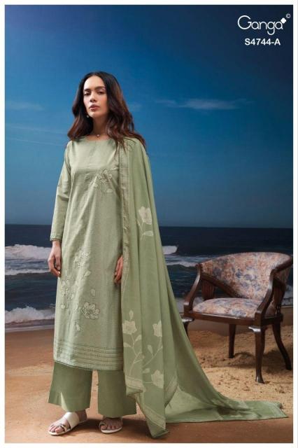Ganga bivana 4744 cotton dress material wholesale in dubai